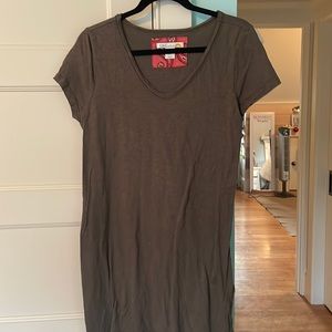 Olive Green T-shirt dress